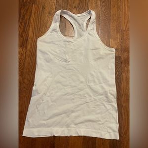 White Swiftly Racerback Tank Size 8